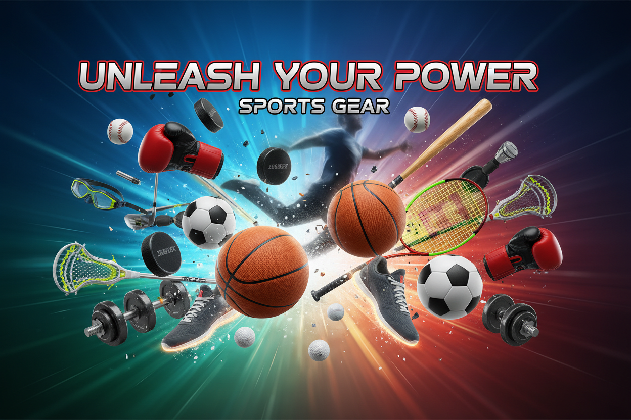 Sports equipment hero banner